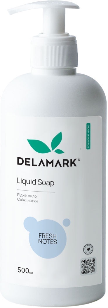 Жидкое мыло DeLaMark Свежие нотки 500 мл (4820152330796) фото 1