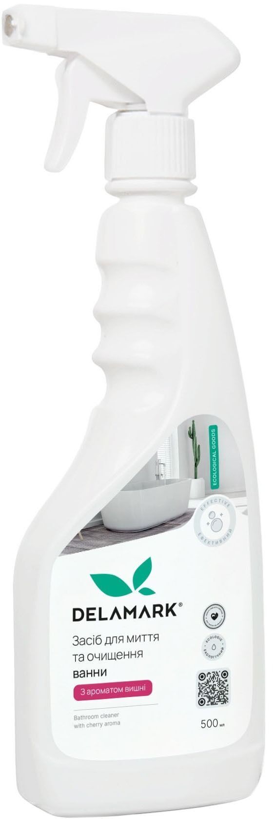 Универсальное средство для мытья ванной комнаты DeLaMark с ароматом вишни 500 мл фото 1