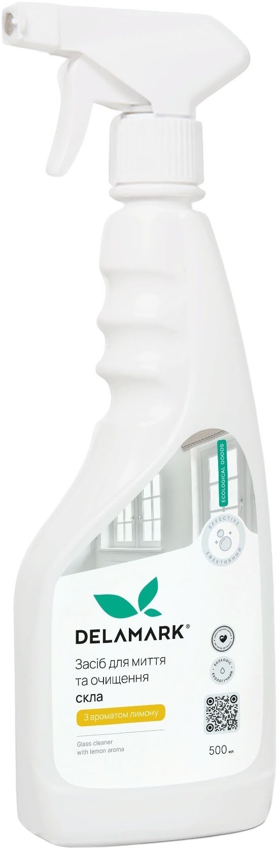 Средство для мытья стекла DeLaMark с ароматом лимона 0.5 л фото 1