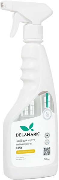 Средство для мытья стекла DeLaMark с ароматом лимона 0.5 л