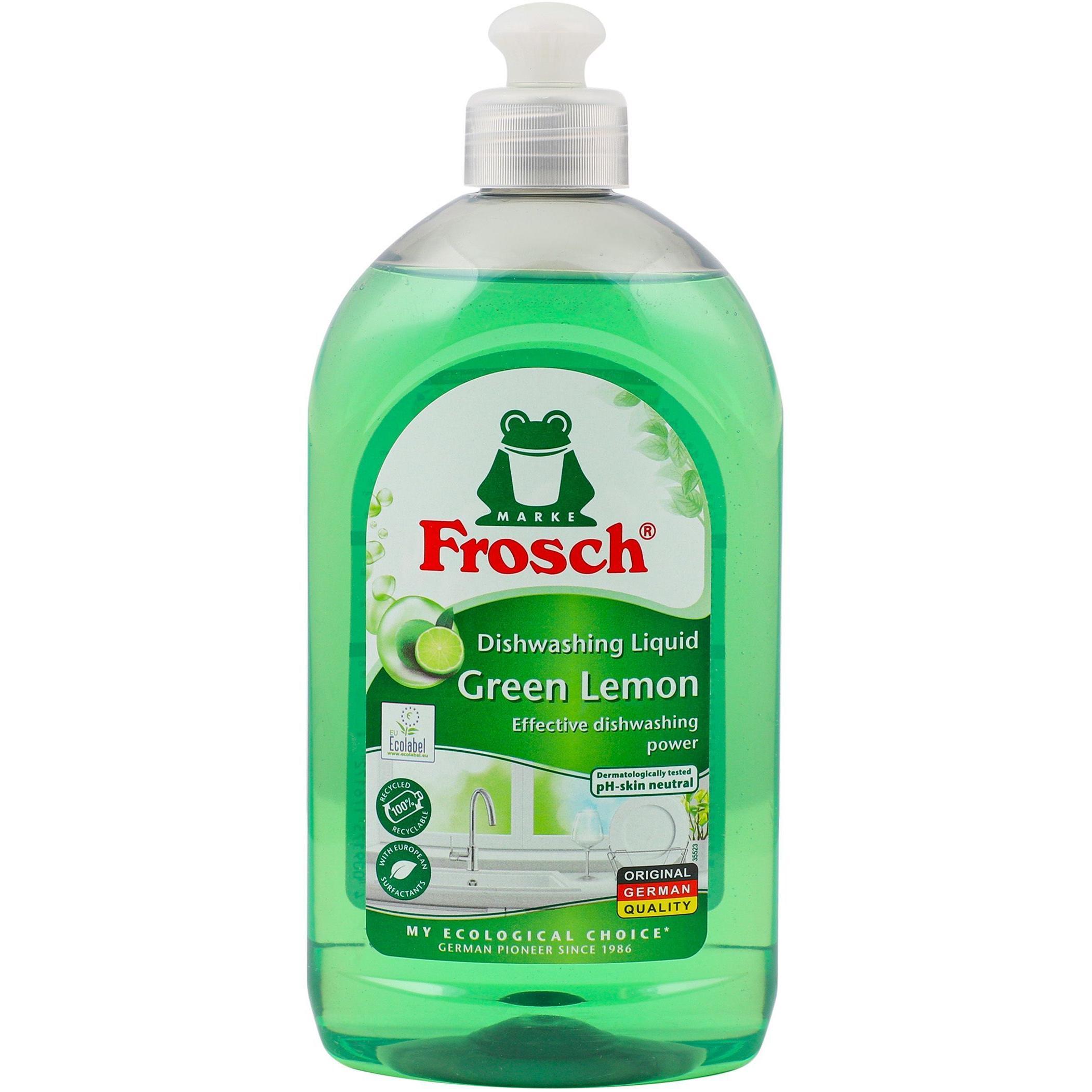 Засіб для миття посуду Frosch Зелений Лимон 500 млфото1