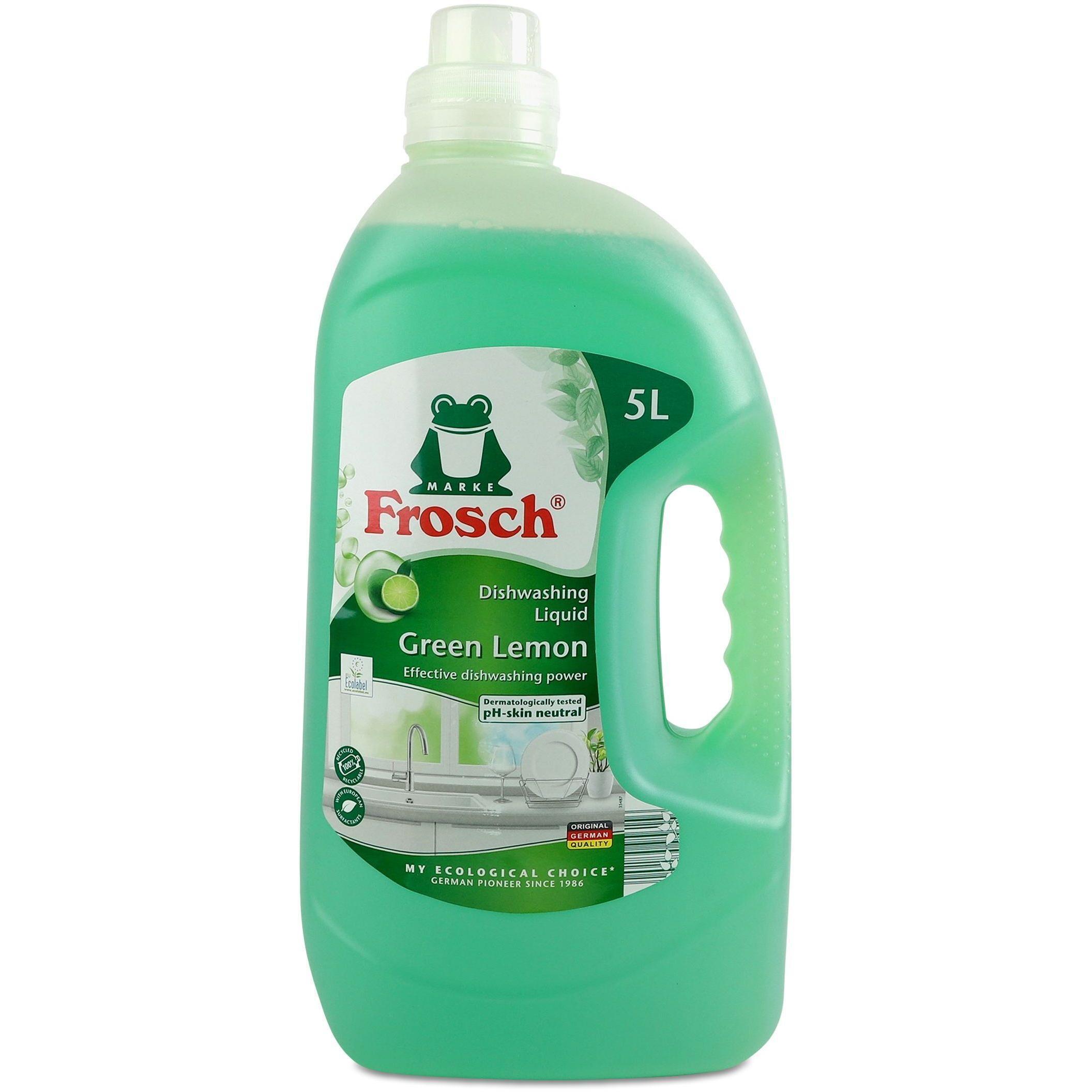 Засіб для миття посуду Frosch Зелений лимон 5 лфото1