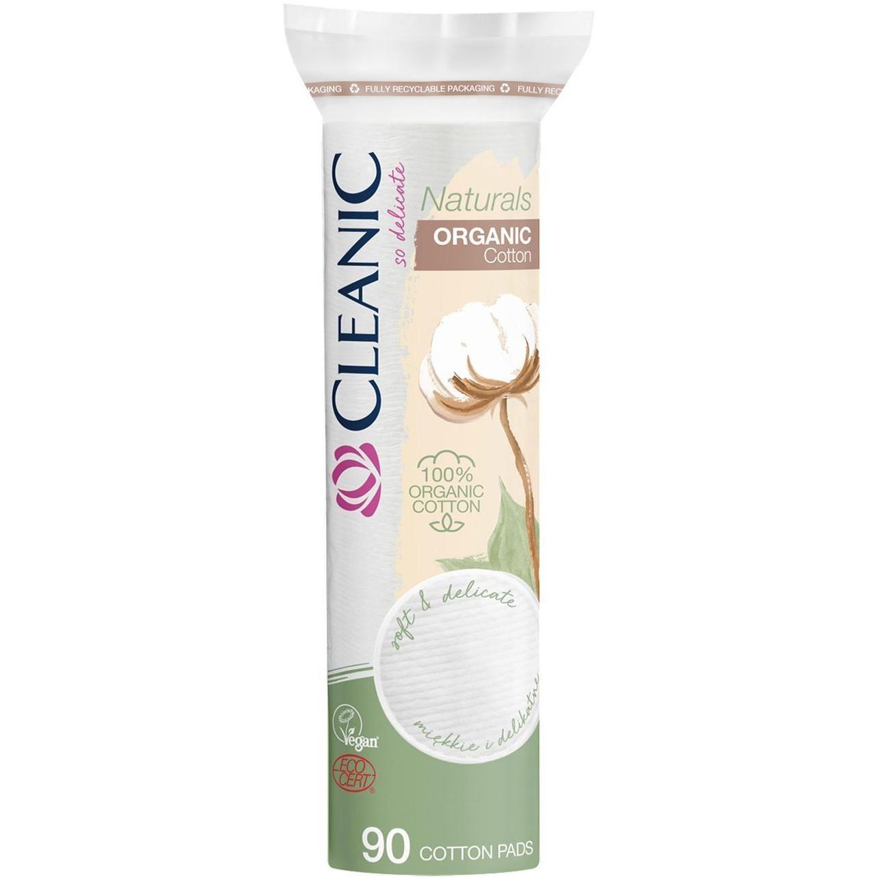 Диски ватні Cleanic Naturals Organic Косметичні круглі 90 штфото1