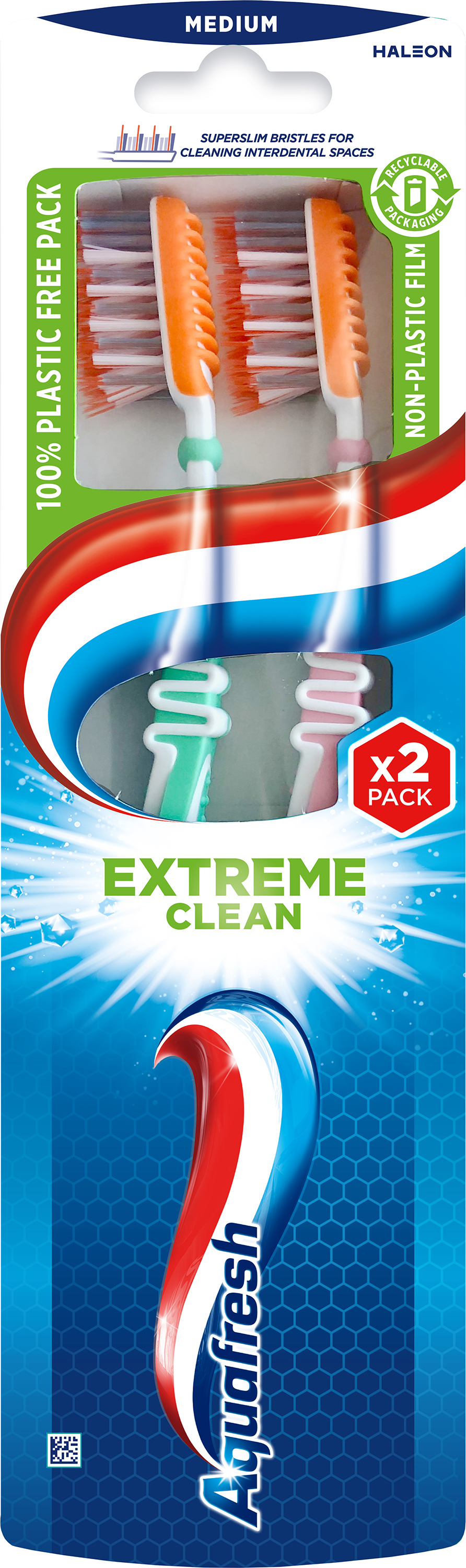 Зубная щетка Aquafresh Extreme Clean Средняя 2 шт фото1