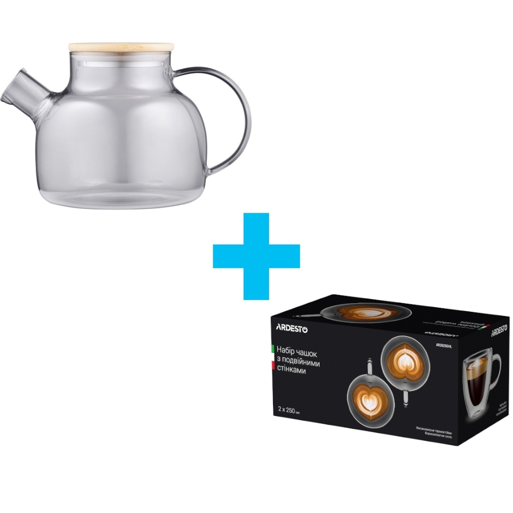 Заварник ARDESTO Graphite 1000мл, cірий (AR3010BGR)фото1