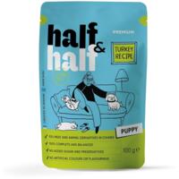 Влажный корм для щенков Half&Half Turkey in Gravy for Puppy кусочки индейки в соусе 100 г