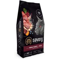 Сухой корм для стерилизованных кошек Savory Adult Cat Steril Fresh Turkey and Duck с индейкой и уткой 8 кг