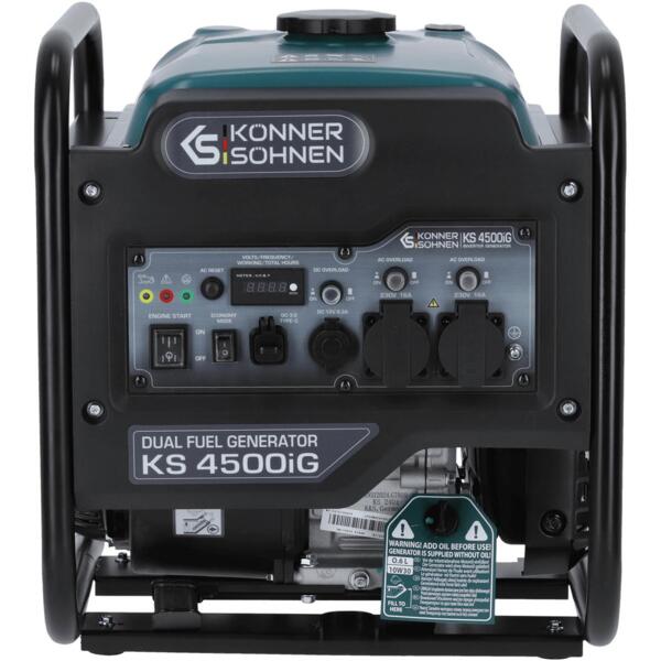 Генератор газово-бензиновый Konner&Sohnen KS 4500iG, 230В, 4.5кВт (KS4500IG)