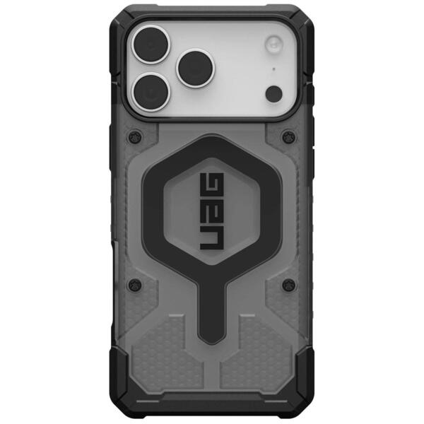 Чехол UAG для Apple iPhone 17 Pro Max Pathfinder Clear MagSafe Ash/Black (114552113140)