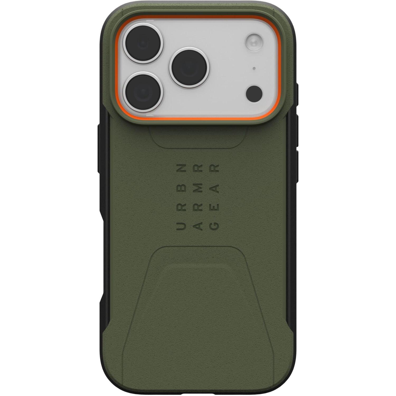 Чохол UAG для Apple iPhone 17 Pro Civilian MagSafe Olive/Orange (114545117297)фото