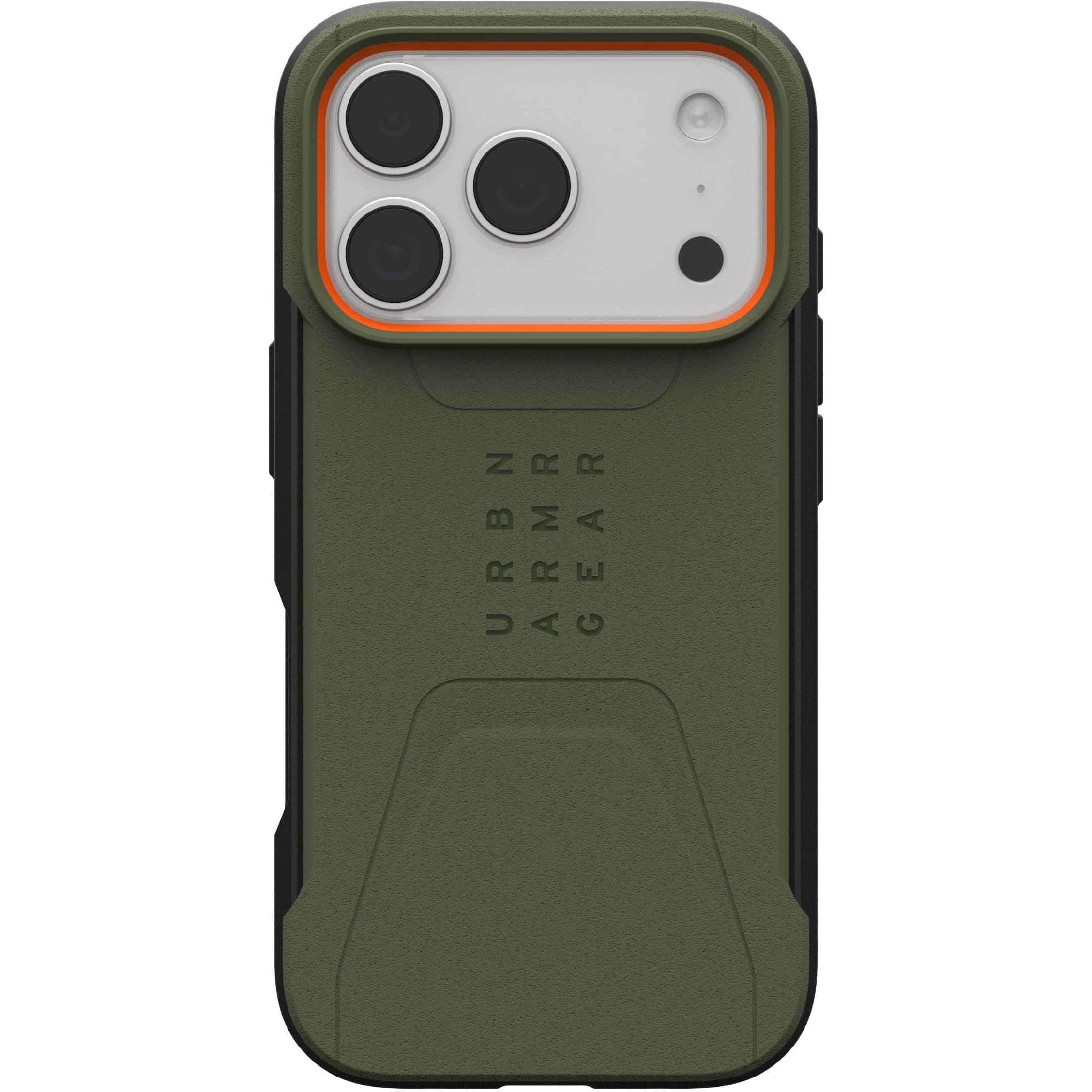 Чохол UAG для Apple iPhone 17 Pro Civilian MagSafe Olive/Orange (114545117297)фото1