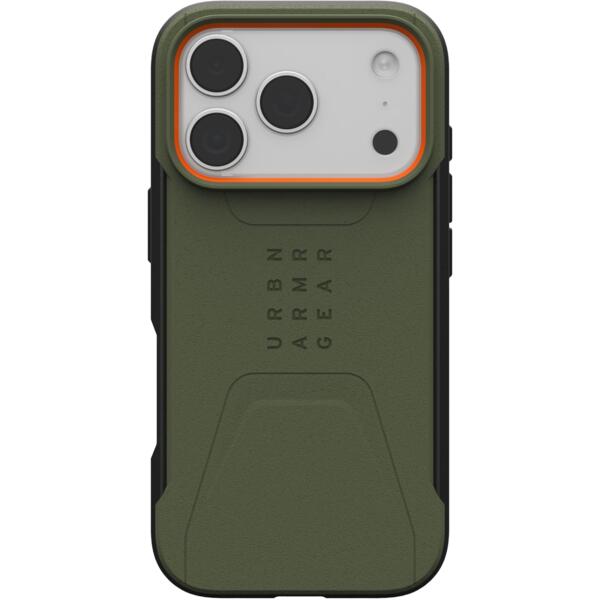 Чехол UAG для Apple iPhone 17 Pro Civilian MagSafe Olive/Orange (114545117297)