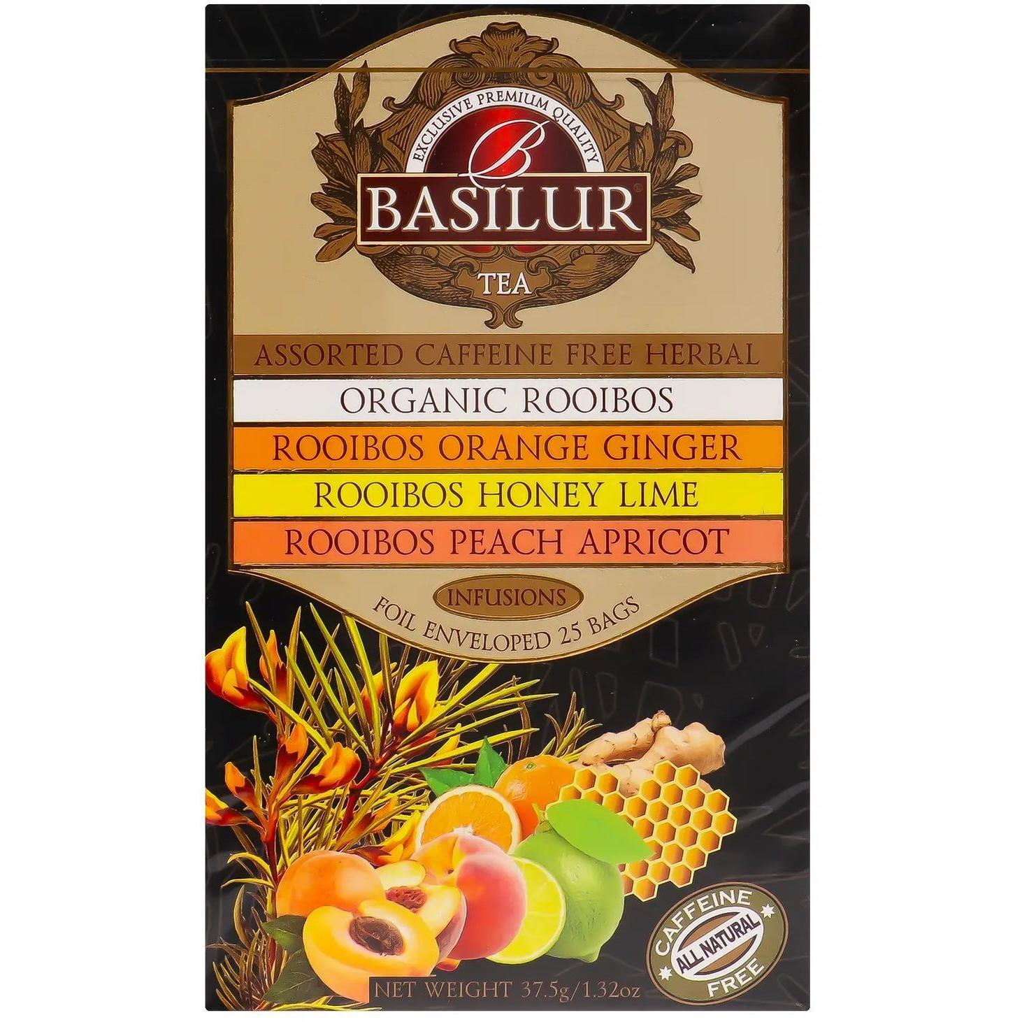 Чай Basilur Ройбуш ассорти 25 шт фото 1