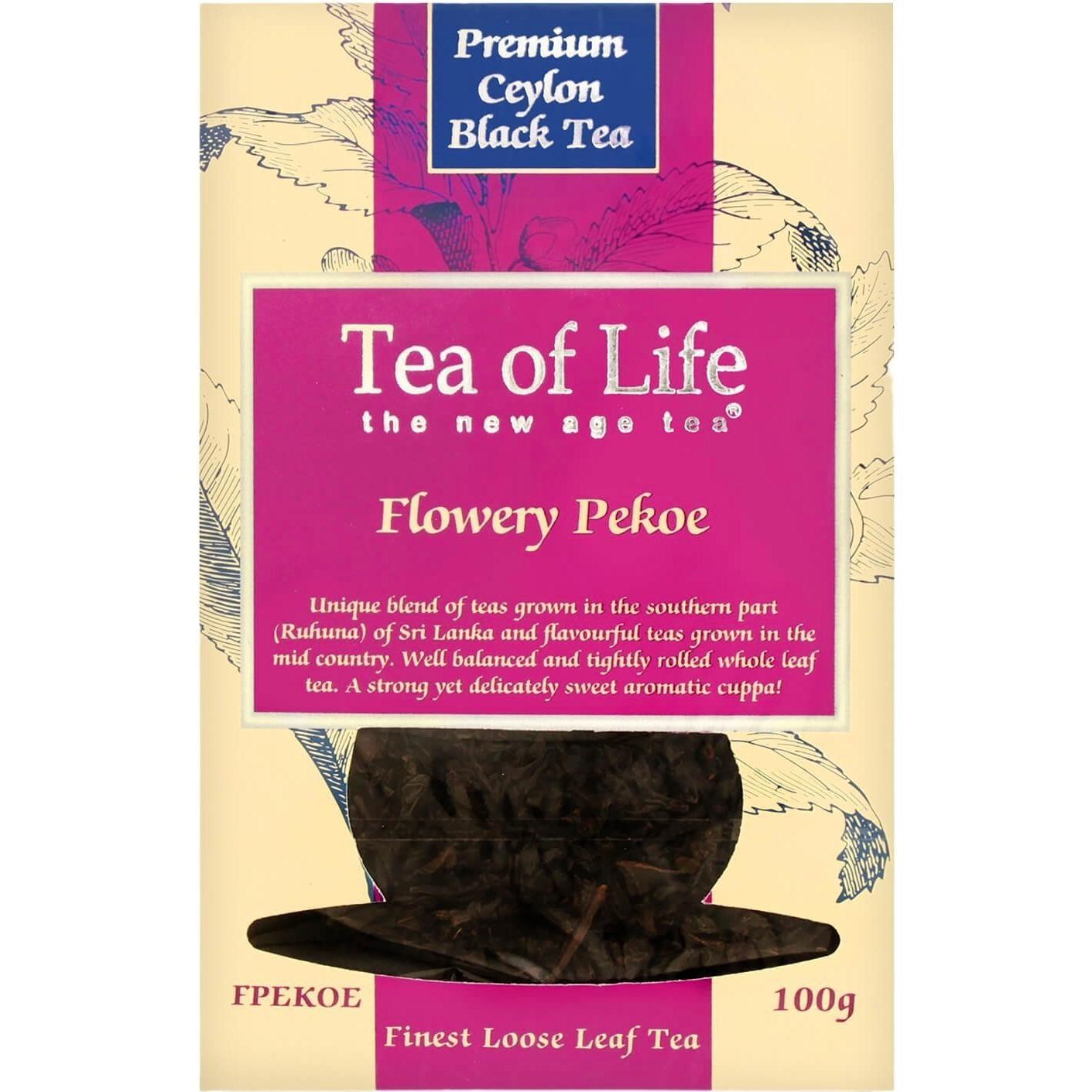 Чай чёрный Tea of Life Flowery Pekoe байховый 100 г фото 1
