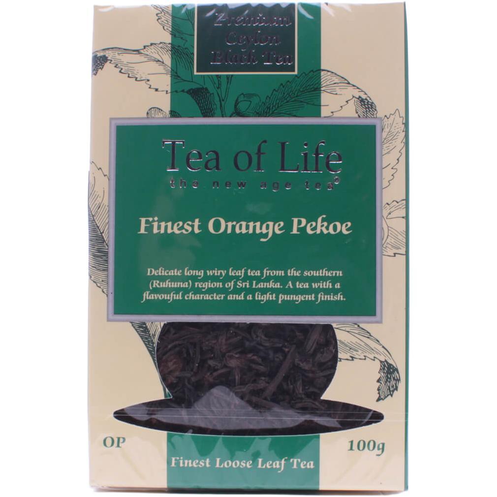 Чай чёрный Tea of Life Finest OP байховый крупнолистовой 100 г фото 1