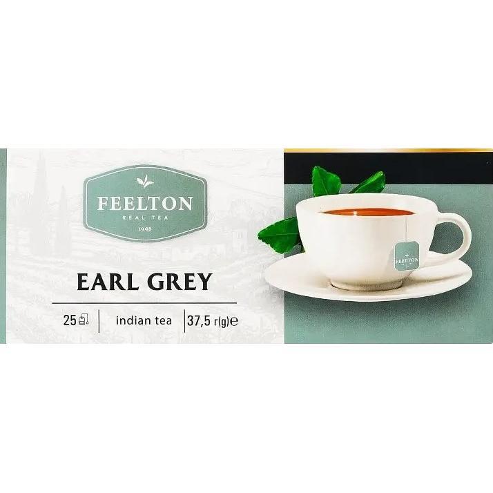 Чай чёрный Feelton Earl Grey с ароматом бергамота 25 шт фото 1