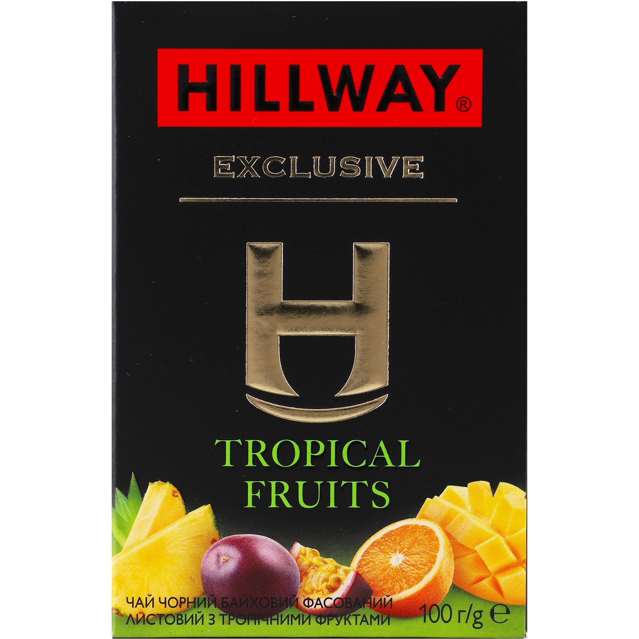 Чай чёрный Hillway Exclusive Tropical fruits 100 г фото 1