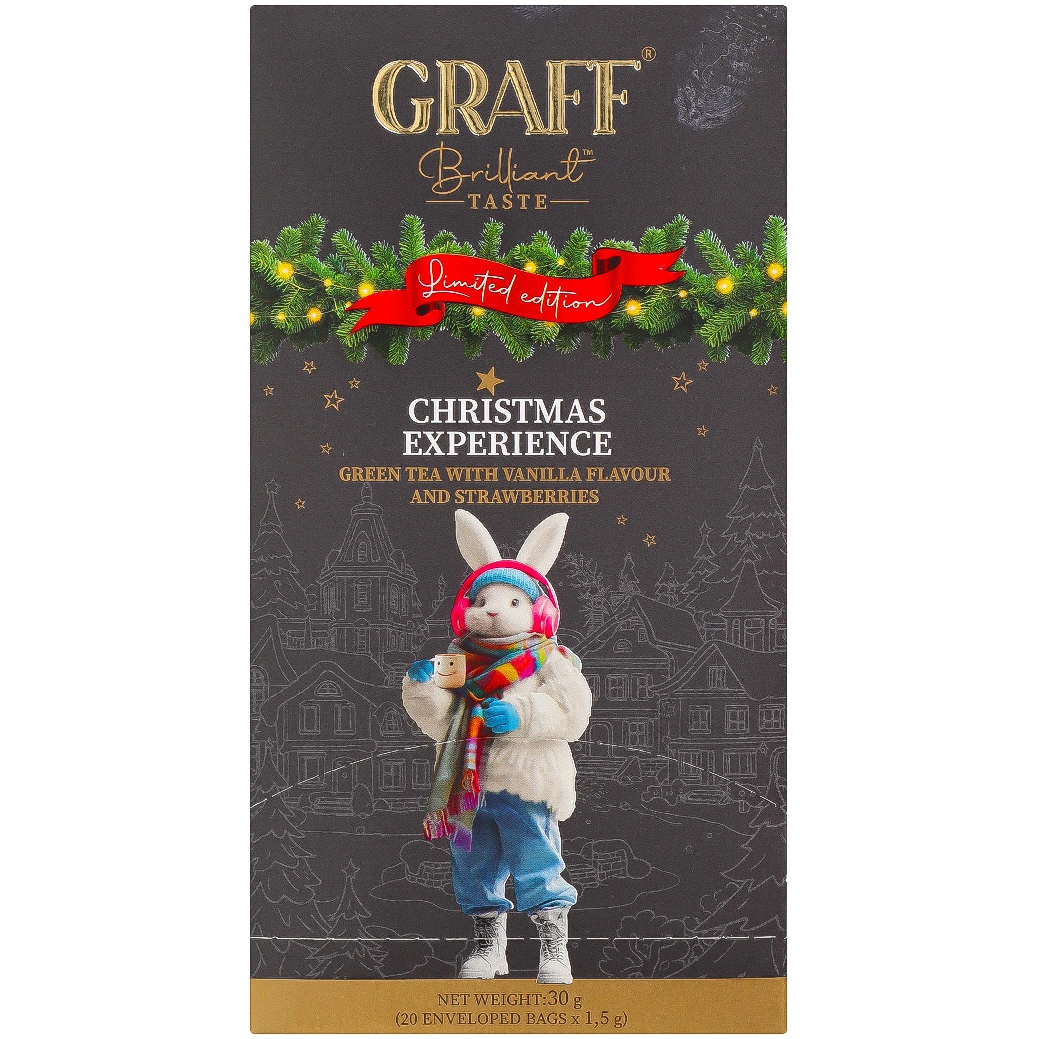 Чай зелёный Graff Рождественское приключение аромат ваниль-клубника 20 шт фото 1