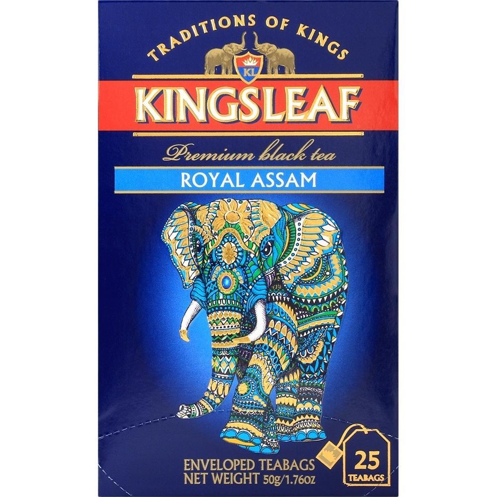 Чай чёрный Kingsleaf Royal assam конверт 25 шт фото 1