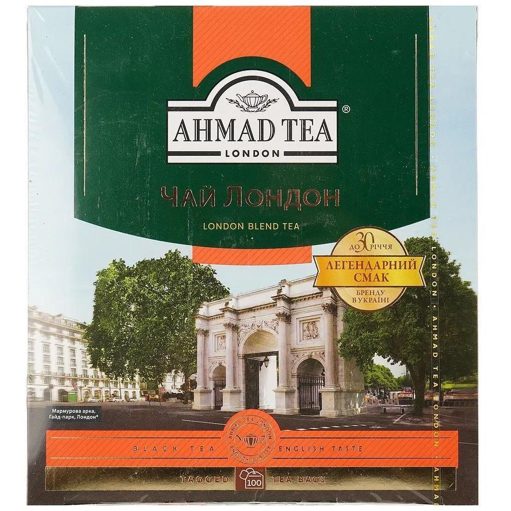 Чай чорний Ahmad Tea Лондон байховий 100 штфото1