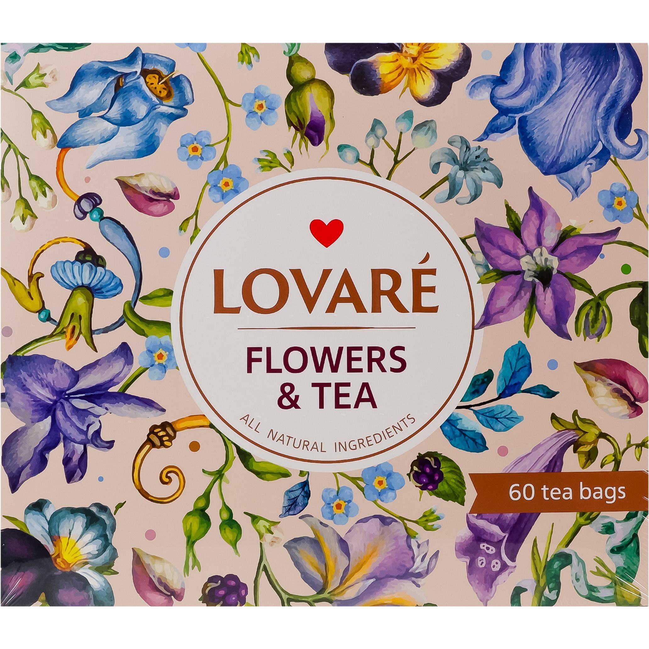 Набор чая Lovare Flowers&Tea 12 видов по 5 шт фото 1