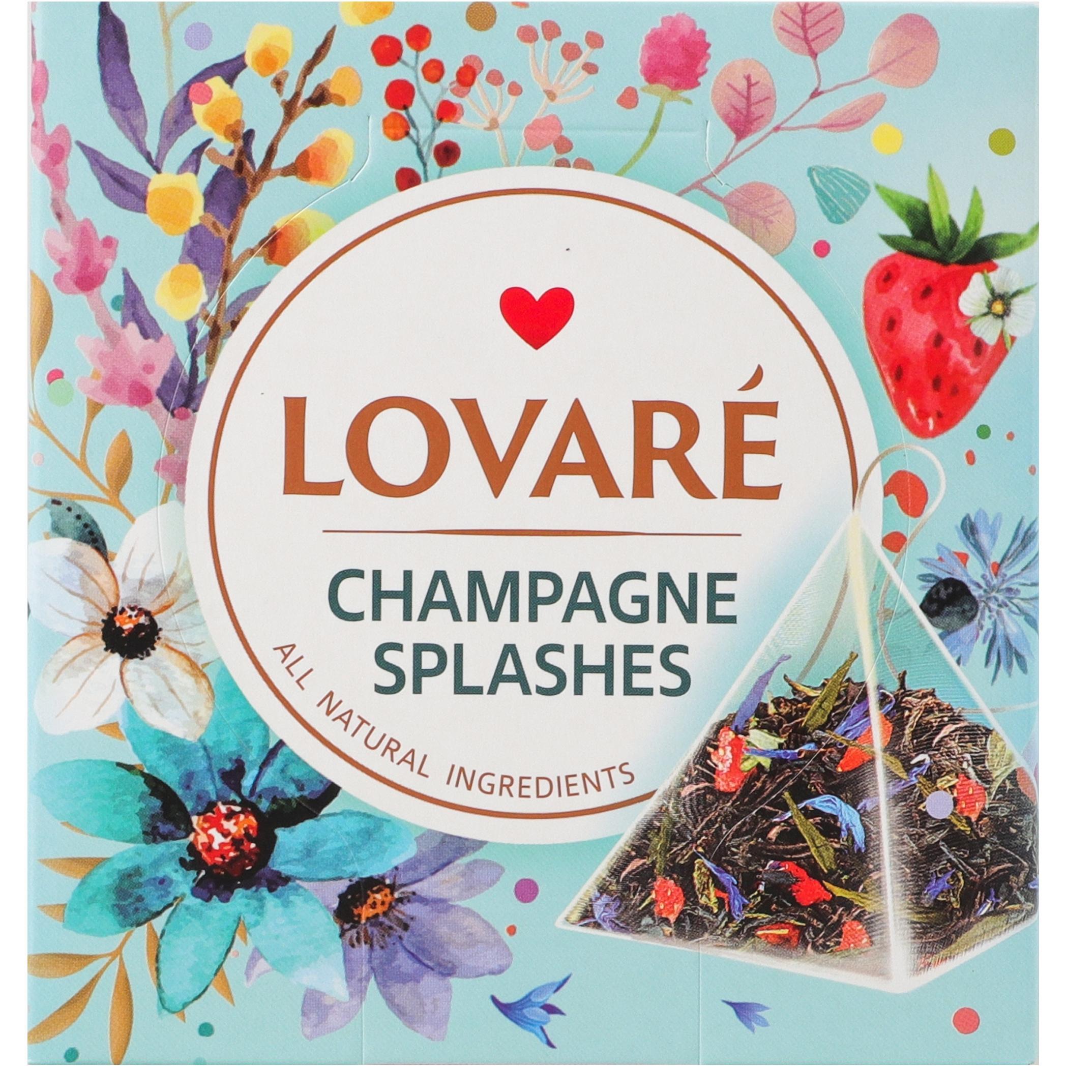 Чай черный и зеленый Lovare Champagne splashes 15 шт фото 1