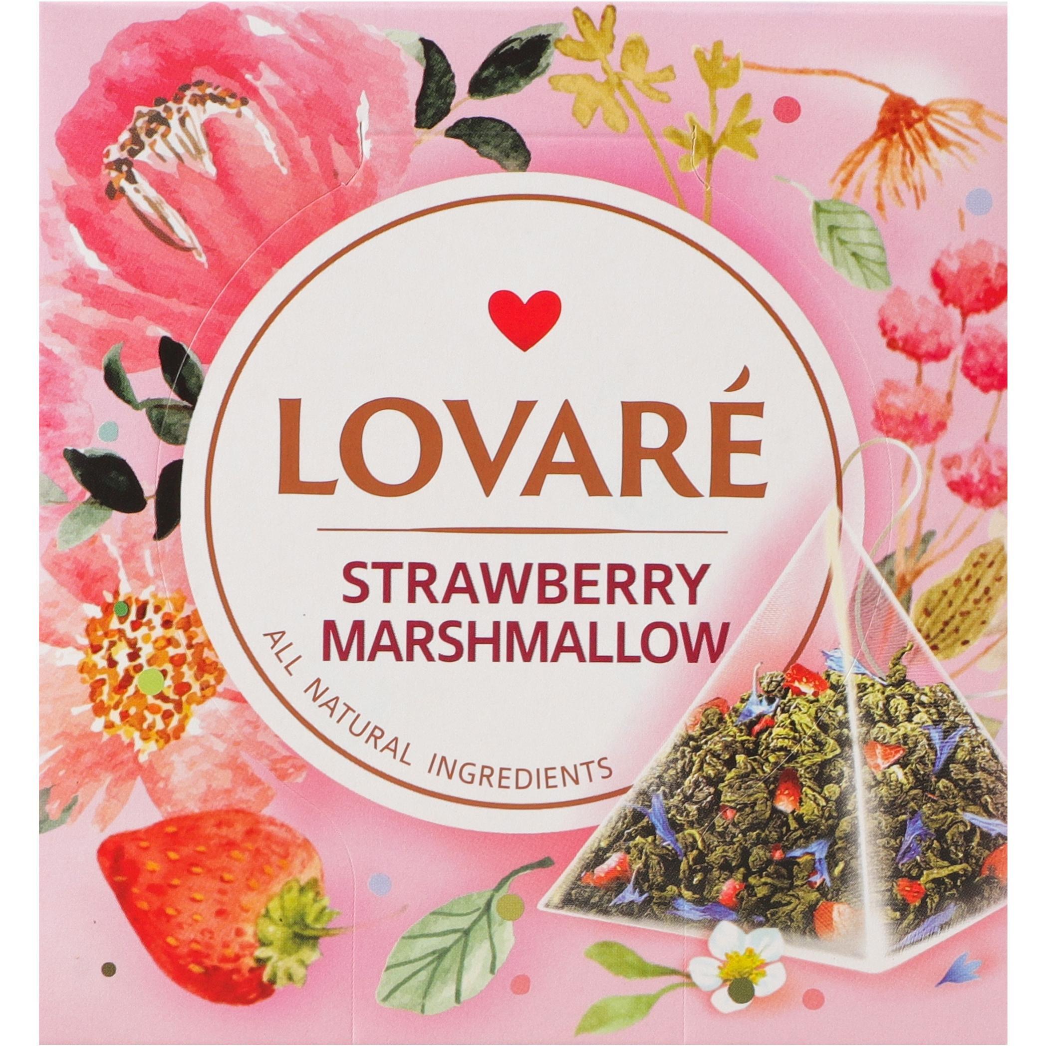 Чай зелёный Lovare Strawberry Marshmallow 15 шт фото 1