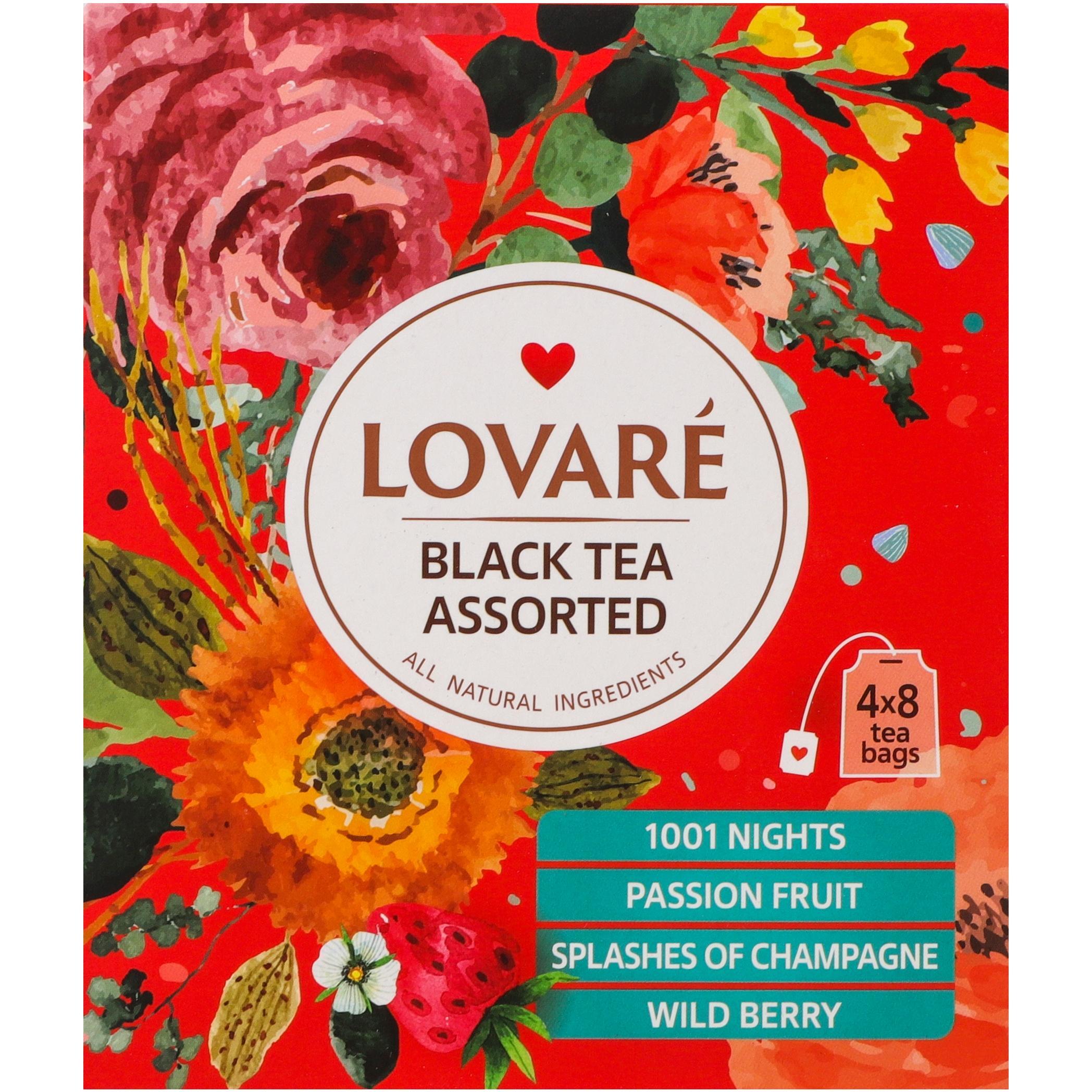 Чай чёрный Lovare Assorted 4 вида 32 шт фото 1