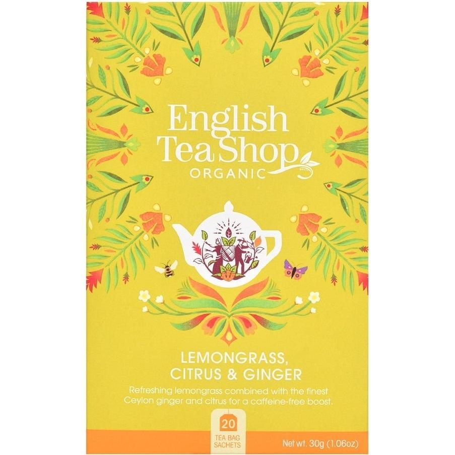 Чай трав'яний English Tea Shop лемонграс-імбир-цитрус органічний 20 штфото1