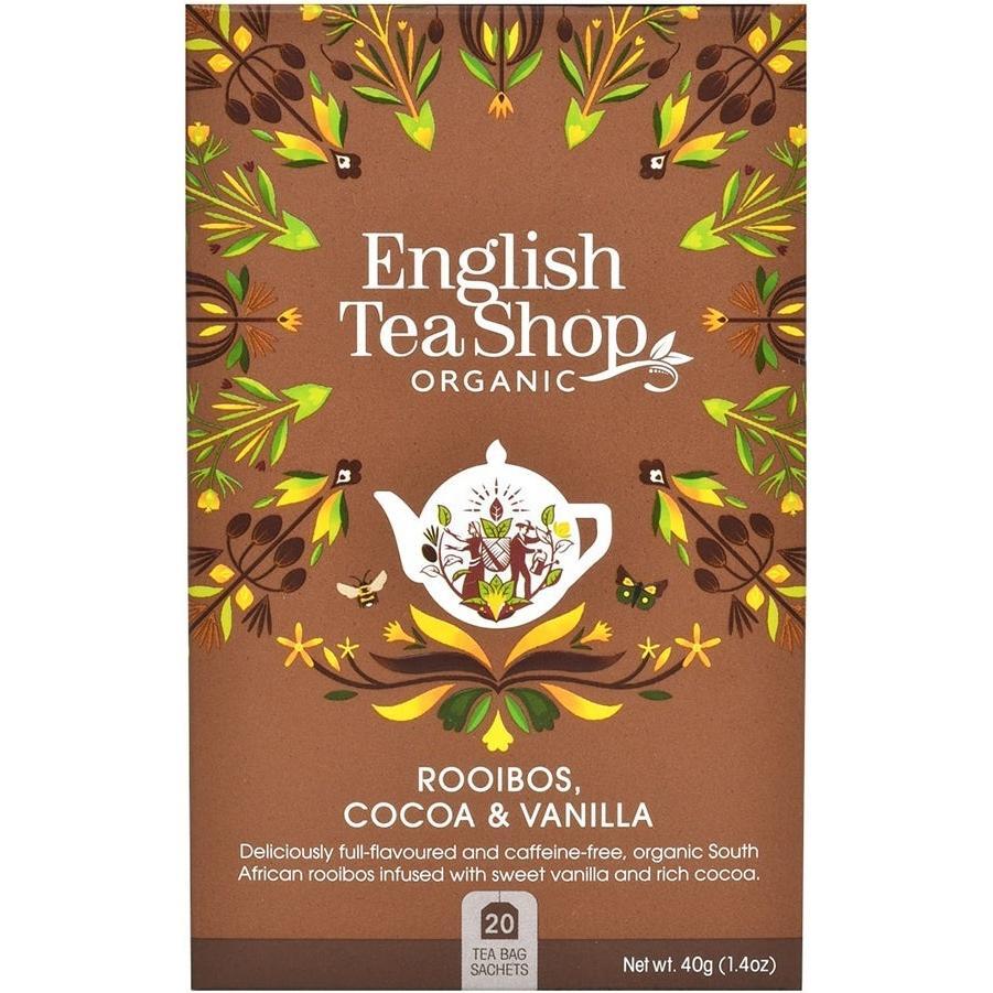 Чай трав'яний English Tea Shop какао-ройбуш-ваніль органічний 20 штфото1