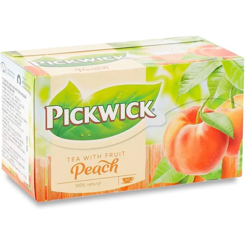 Чай чёрный Pickwick ароматизированный с кусочками персика 20 шт фото 1