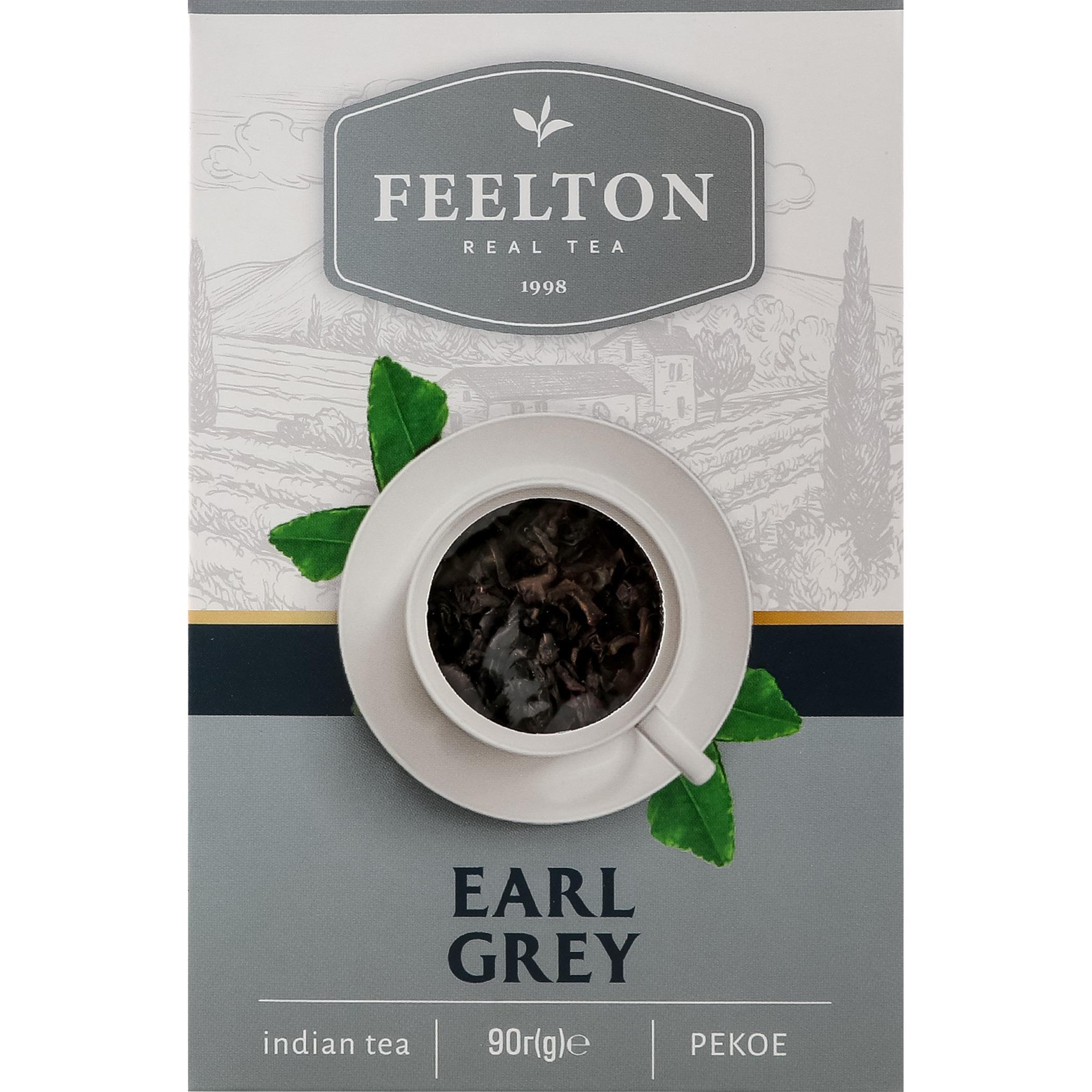 Чай чёрный Feelton Earl Grey с ароматом бергамота 90 г фото 1