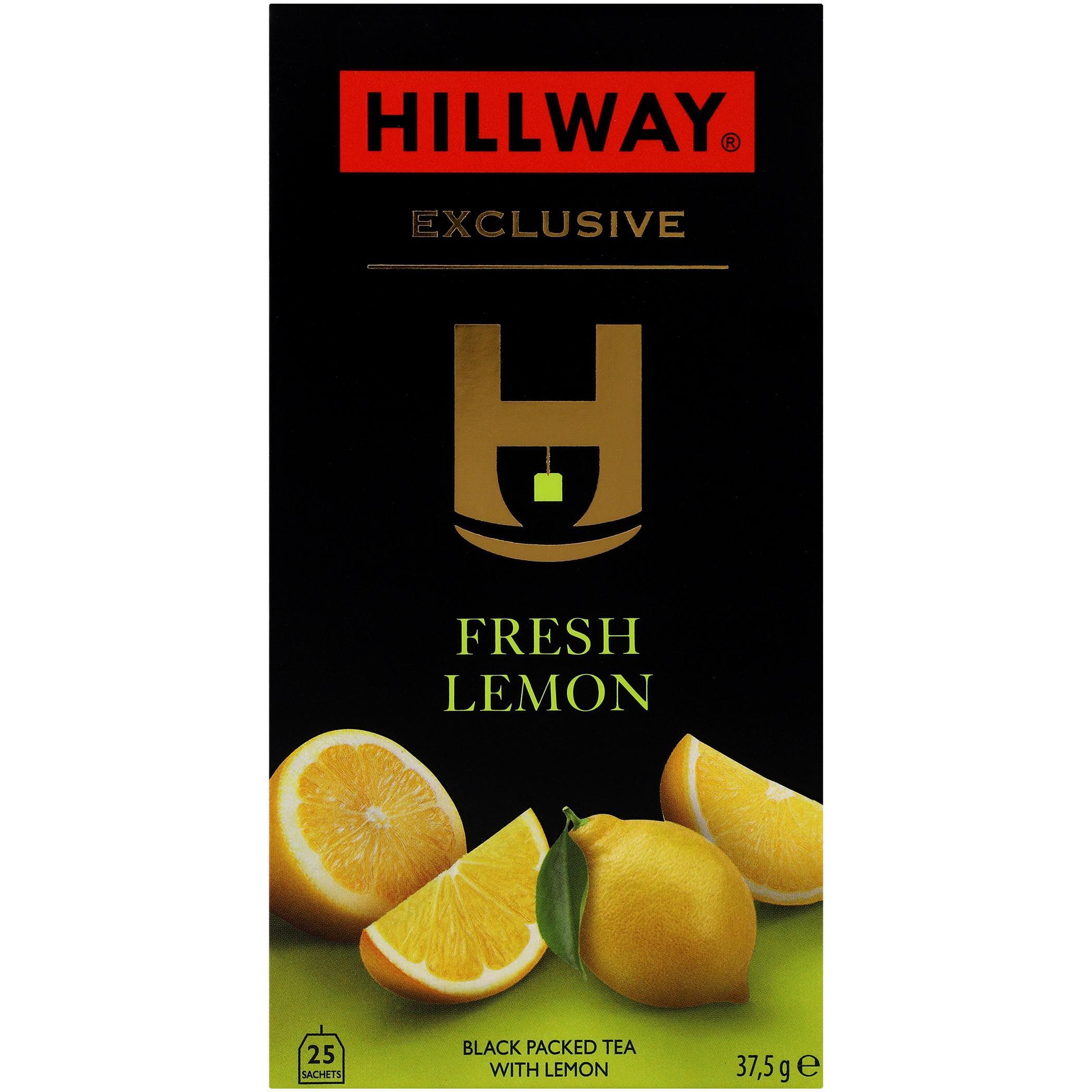 Чай чорний Hillway Fresh Lemon з ярликом 25 штфото1