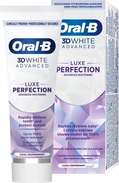 Зубная паста Oral-B 3D White Advanced Luxe Perfection 75 мл фото 1