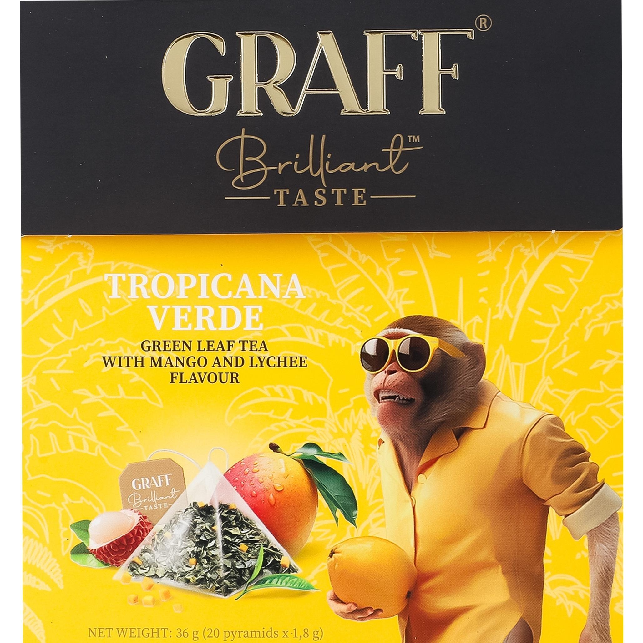 Чай зелёный Graff Тропический аромат манго и личи 20 шт фото 1