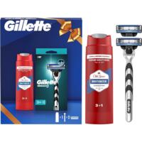 Набір Gillette Mach 3 Бритва з 2 змінними касетами + Old Spice Гель для душу та шампунь Whitewater 250 мл