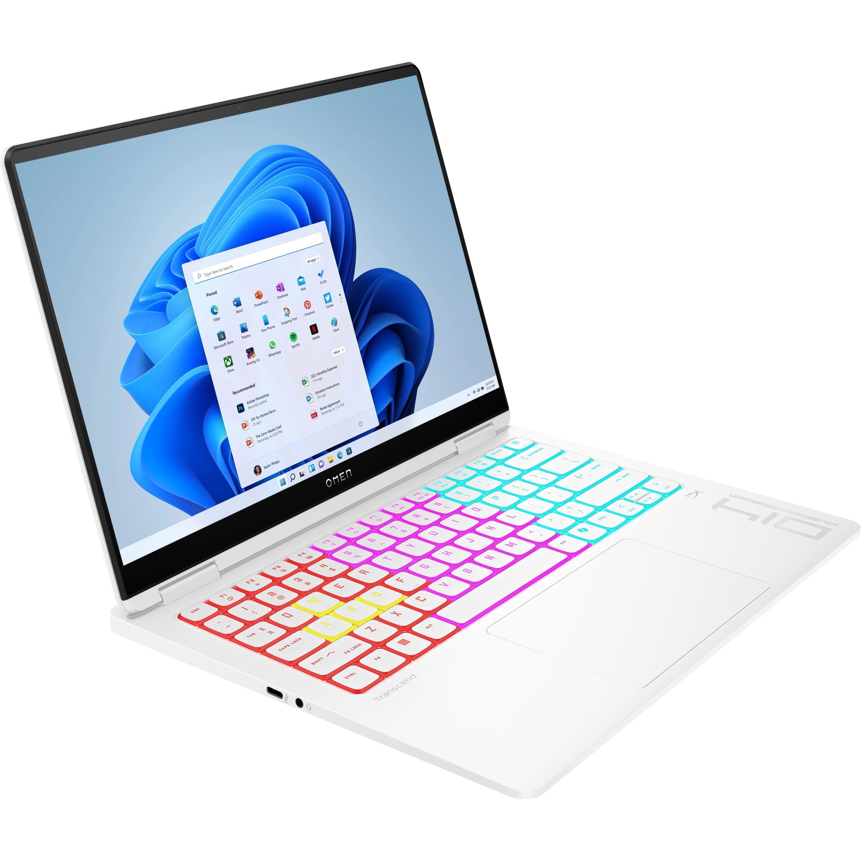 Ноутбук HP OMEN Transcend 14-fb1006ua Ceramic White (C3US3EA)фото1