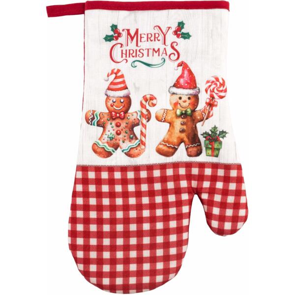 

Рукавичка Ardesto Christmas Gingerbread 18х30см, красный (ART05HG)