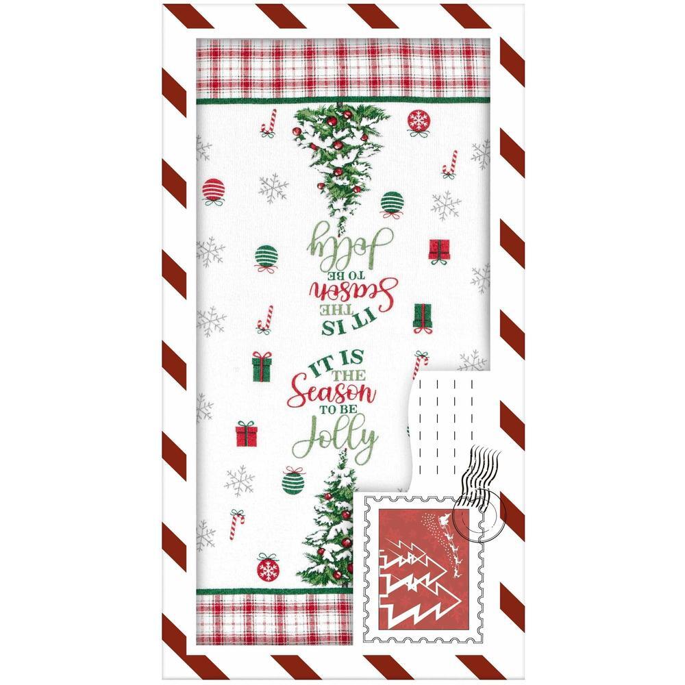 Подарочный набор полотенечек в коробке Ardesto Christmas Tree 38х63см, 2шт (ART3863HTB) фото 1