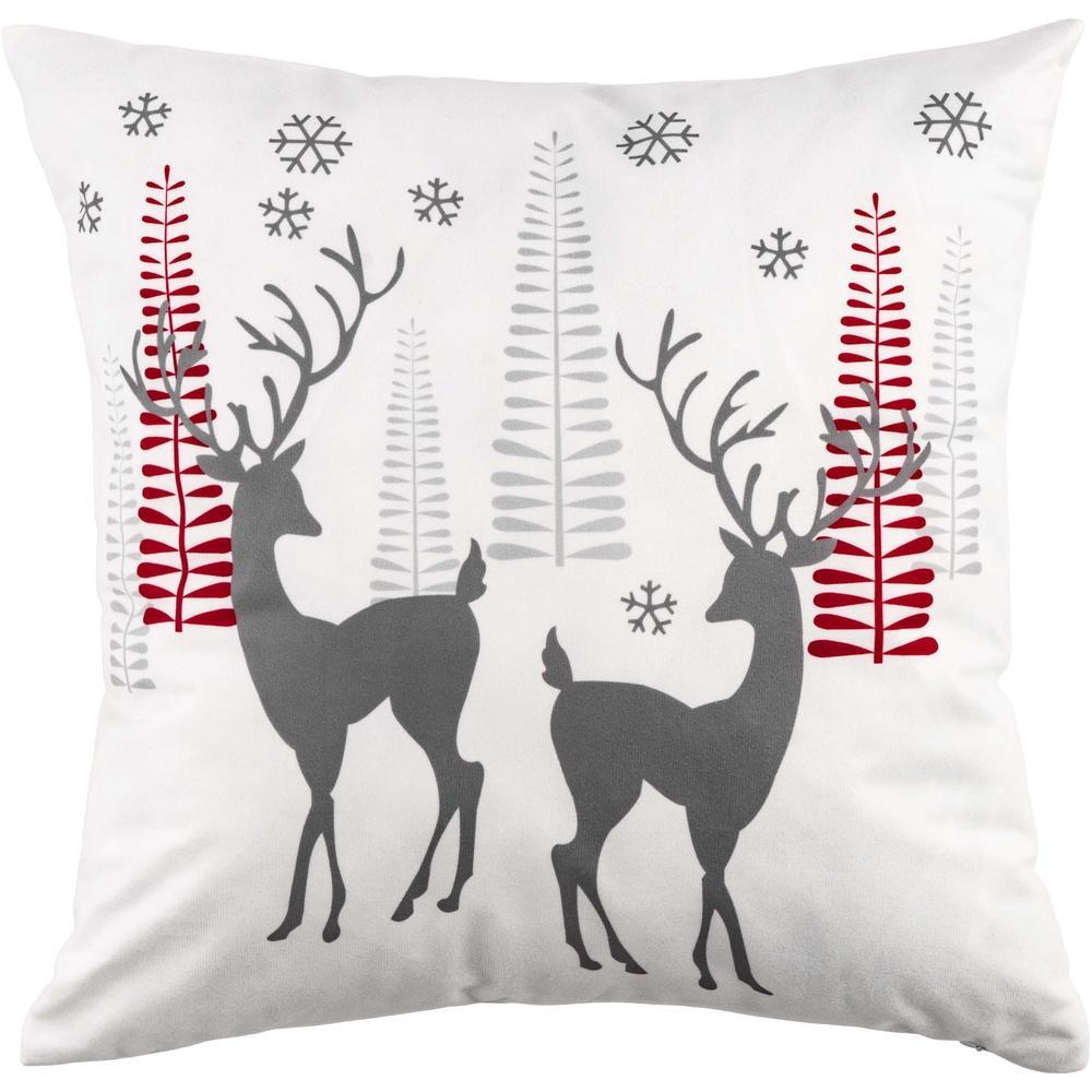 Подушка ARDESTO Christmas Deer 45х45см, белый (ART1032HD) фото 1