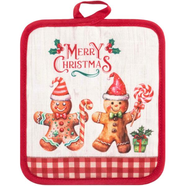

Прихватка Ardesto Christmas Gingerbread 18х20см, красный (ART04HG)