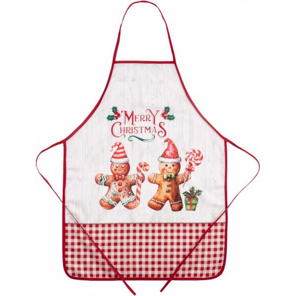 

Фартук Ardesto Christmas Gingerbread 60х80см, красный (ART12HG)