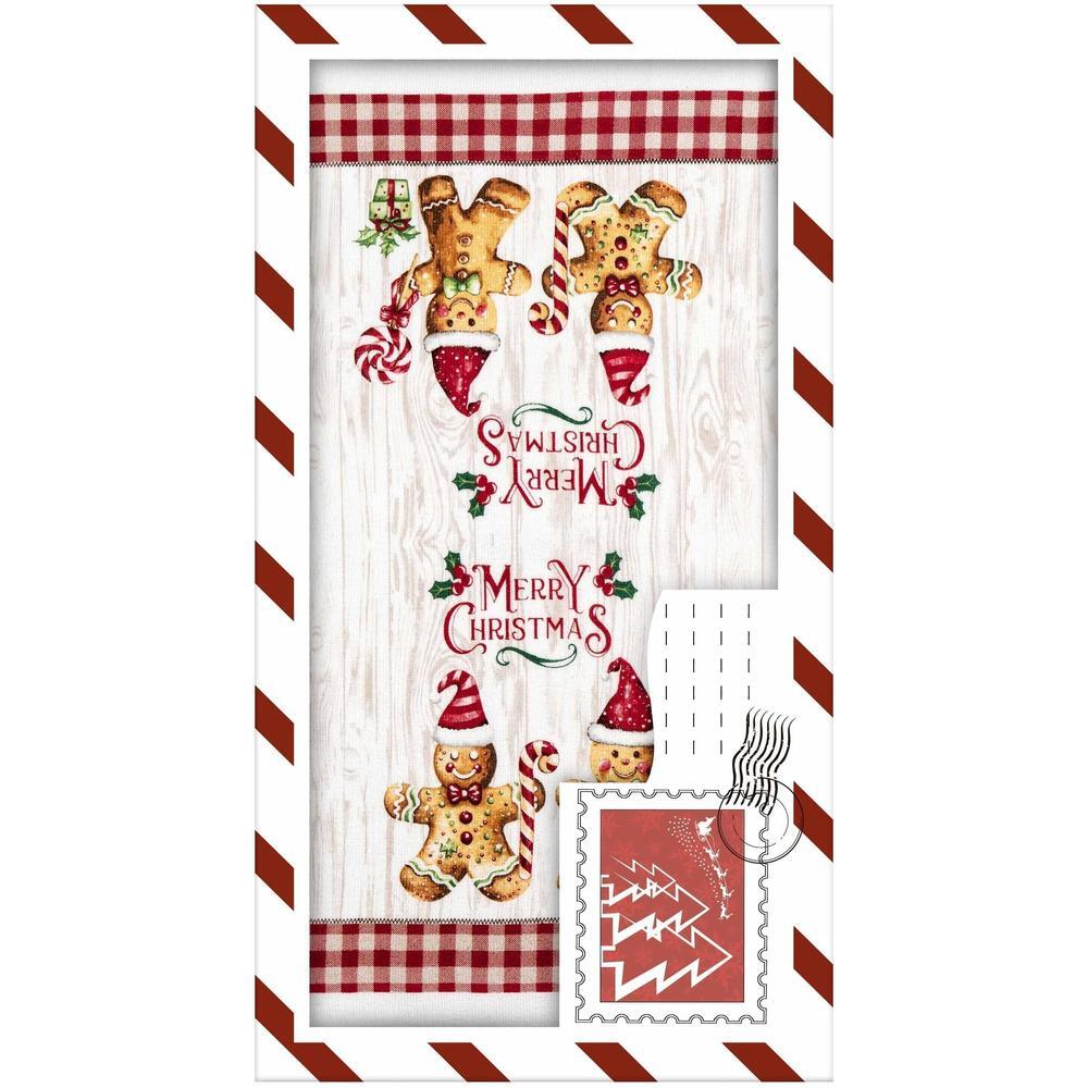 Подарочный набор полотенечек в коробке Ardesto Christmas Gingerbread 38х63см, 2шт (ART3863HGB) фото 