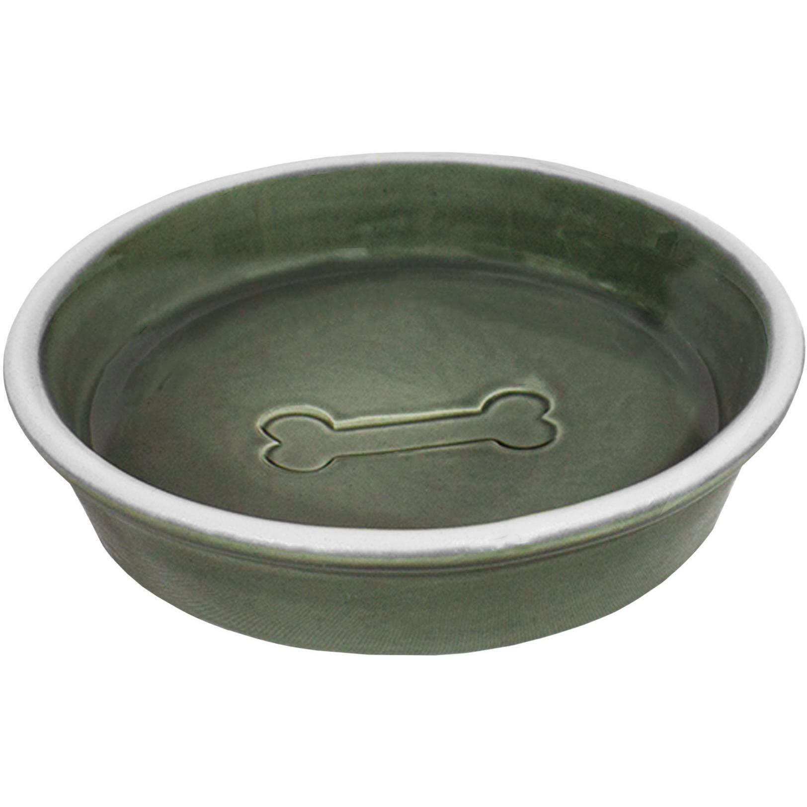 Миска для собак Lucky Pet керамічна сіра 180 млфото1