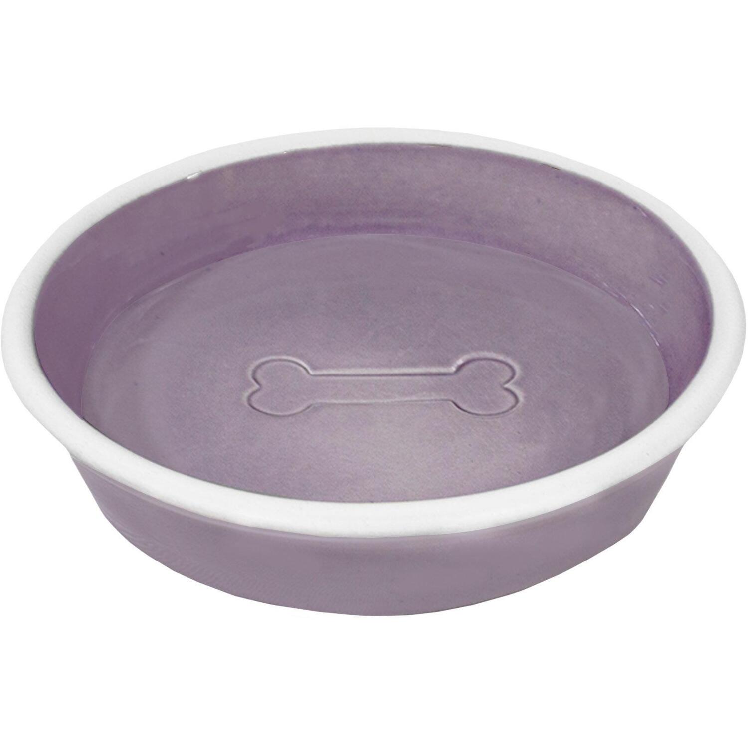 Миска для собак Lucky Pet керамическая фиолетовая 180 мл фото