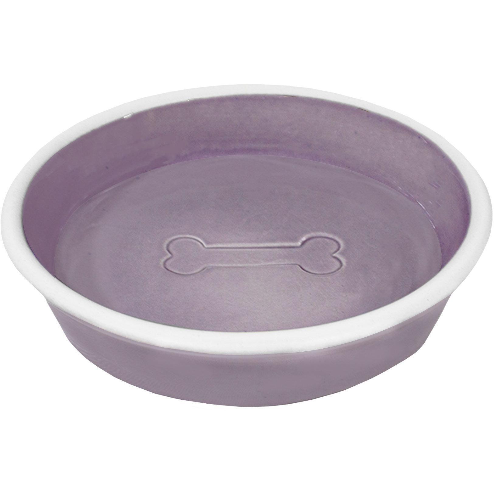 Миска для собак Lucky Pet керамическая фиолетовая 180 мл фото 1
