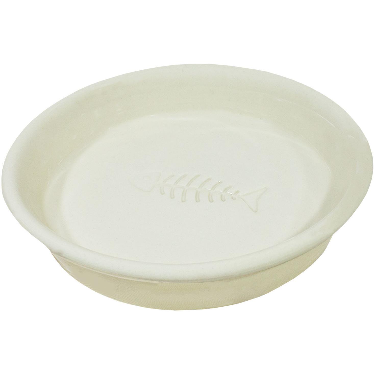 Миска для собак и котов Lucky Pet керамическая бежевая 180 мл фото 1