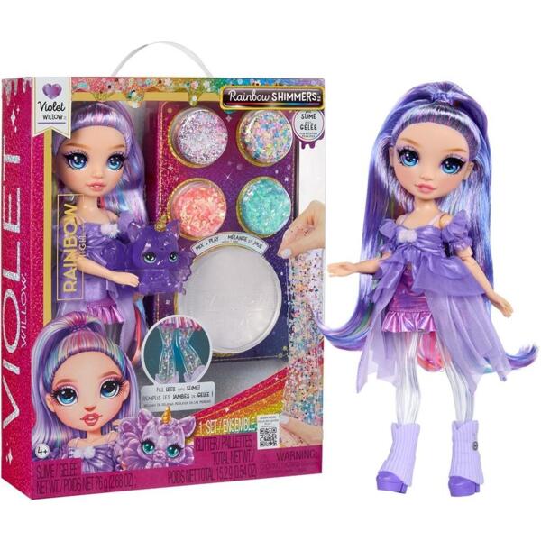 

Игровой набор с куклой Rainbow High серии "Rainbow Shimmers" - Виолетта (со слаймом), (122425)