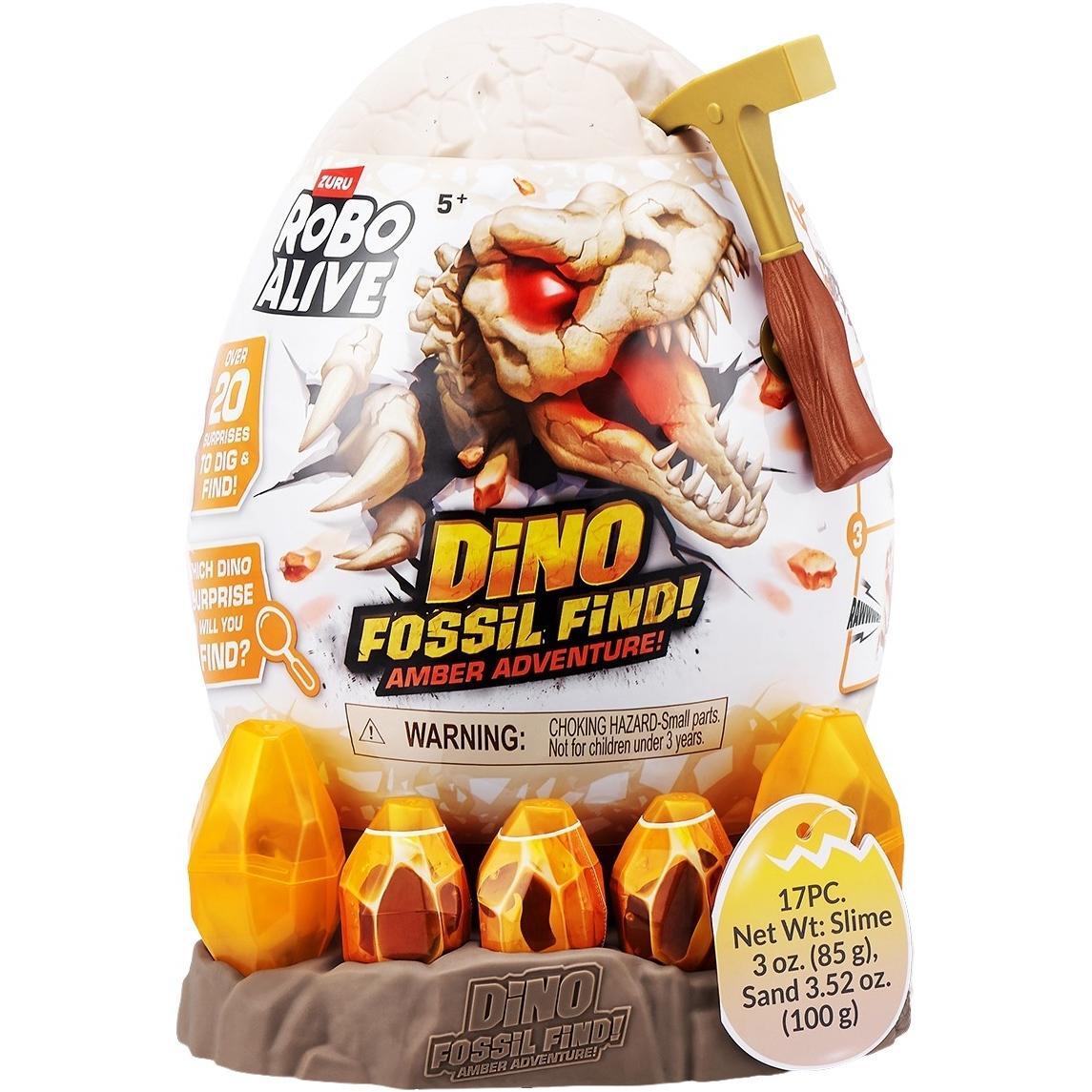 Інтерактивний ігровий набір-сюрприз Robo Alive S1 – Бурштинові Розкопки Динозавра (71153)фото1