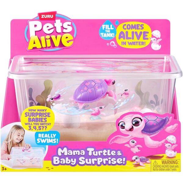 

Интерактивный игровой набор Pets Alive серии "Mama & Baby Surprise" S1 – Мама Черепаха с сюрпризом (9560)